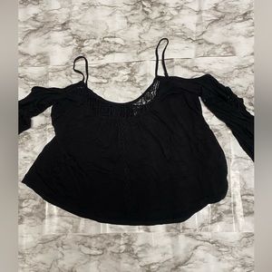 Black Top W/ Lace Detail